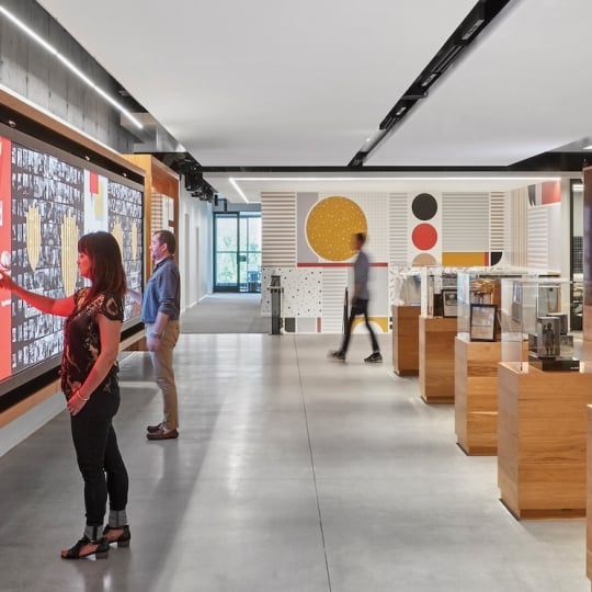 McDonald's headquarters and Hamburger University designed by Studio O+A and IA Interior Architects.